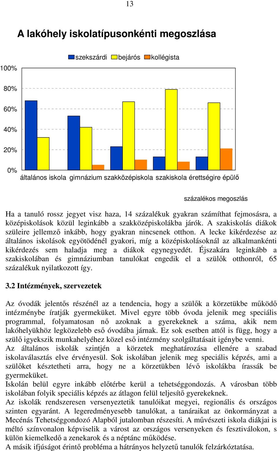 A szakiskolás diákok szüleire jellemzı inkább, hogy gyakran nincsenek otthon.