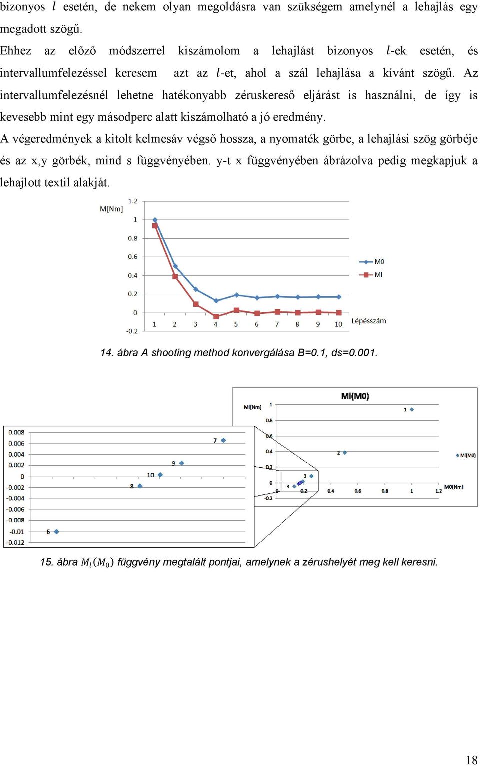 Az intervallumfelezésnél lehetne hatékonyabb zéruskereső eljárást is használni, de így is kevesebb mint egy másodperc alatt kiszámolható a jó eredmény.
