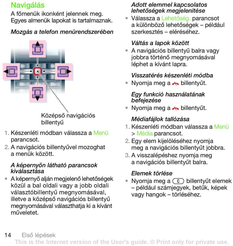 megnyomásával választhatja ki a kívánt műveletet. Adott elemmel kapcsolatos lehetőségek megjelenítése Válassza a Lehetőség. parancsot a különböző lehetőségek például szerkesztés eléréséhez.