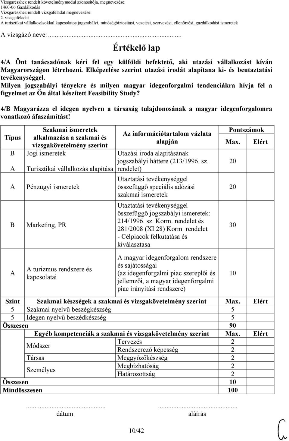 Elképzelése szerint utazási irodát alapítana ki- és beutaztatási tevékenységgel.