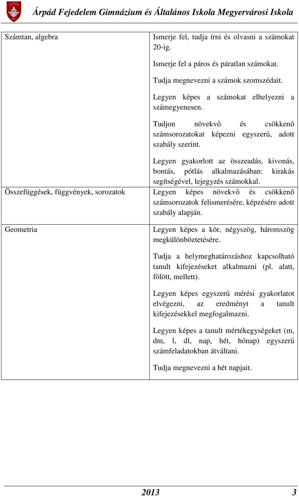 Legyen gyakorlott az összeadás, kivonás, bontás, pótlás alkalmazásában: kirakás segítségével, lejegyzés számokkal.