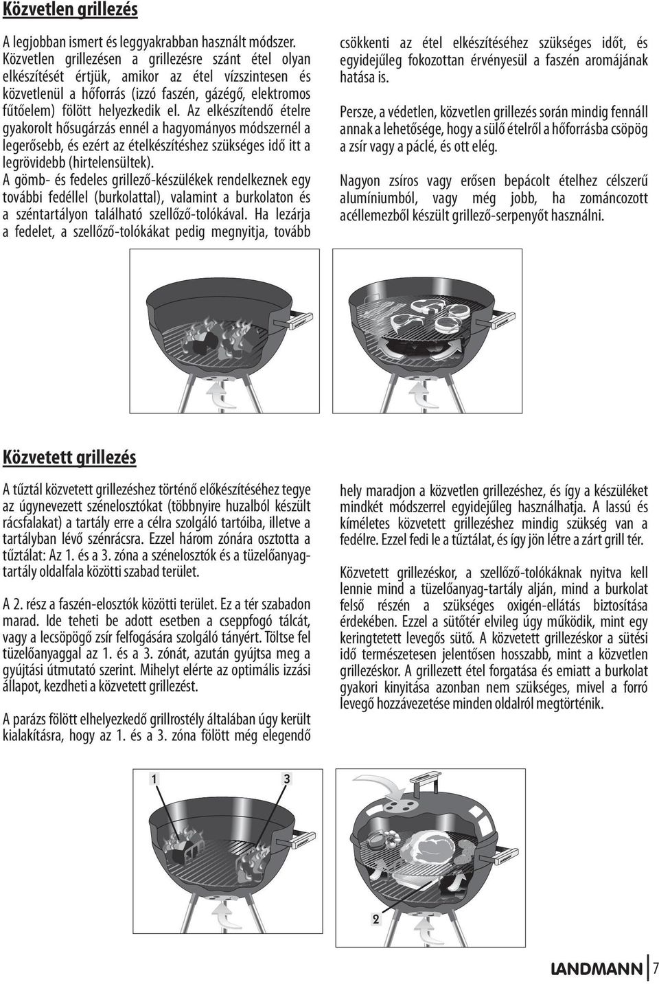 szükséges idő itt a legrövidebb (hirtelensültek) A gömb- és fedeles grillező-készülékek rendelkeznek egy további fedéllel (burkolattal), valamint a burkolaton és a széntartályon található