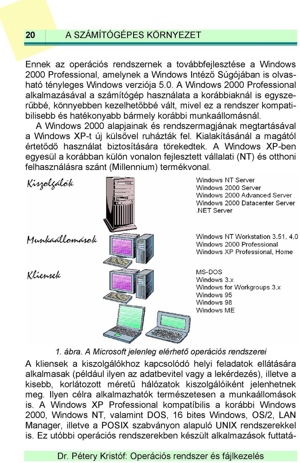 munkaállomásnál. A Windows 2000 alapjainak és rendszermagjának megtartásával a Windows XP-t új külsővel ruházták fel. Kialakításánál a magától értetődő használat biztosítására törekedtek.