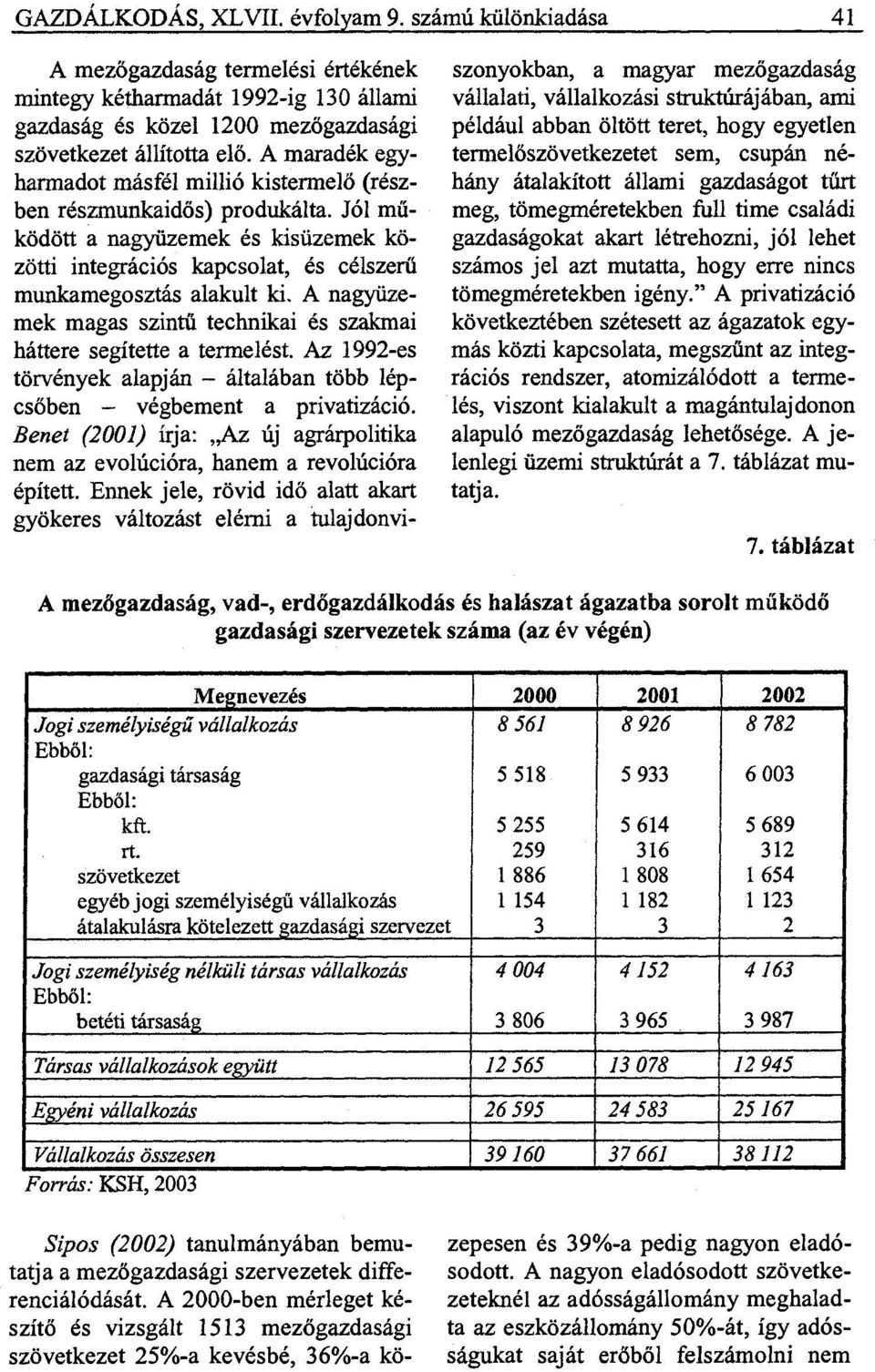 A nagyüzemek magas szintű technikai és szakmai háttere segítette a termelést. Az 1992-es törvények alapján - általában több lépcsőben - végbement a privatizáció.