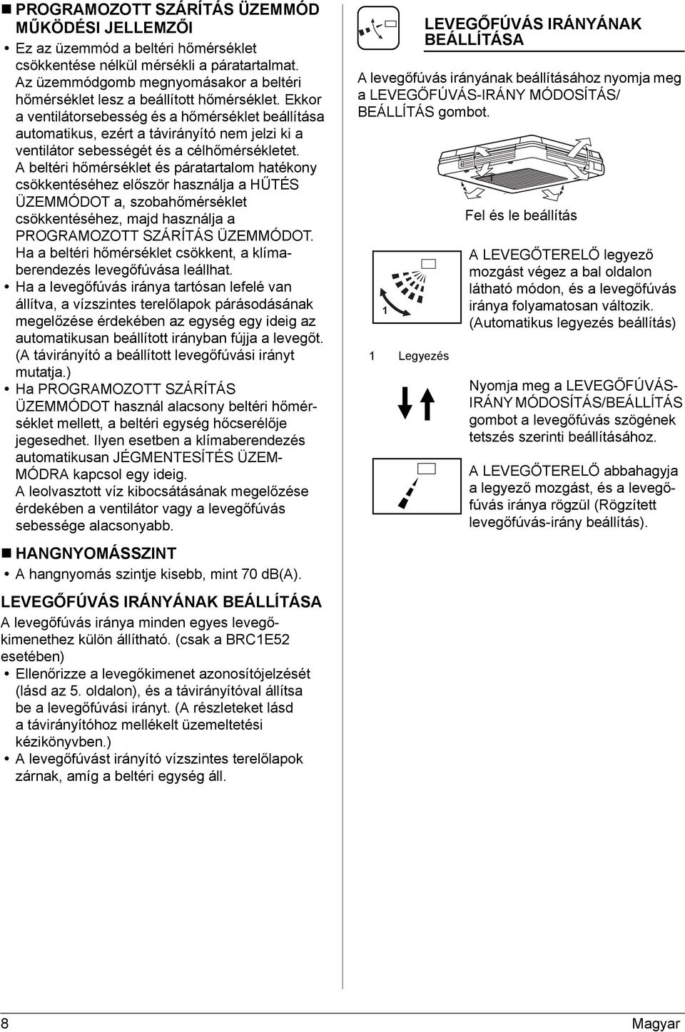Ekkor a ventilátorsebesség és a hőmérséklet beállítása automatikus, ezért a távirányító nem jelzi ki a ventilátor sebességét és a célhőmérsékletet.
