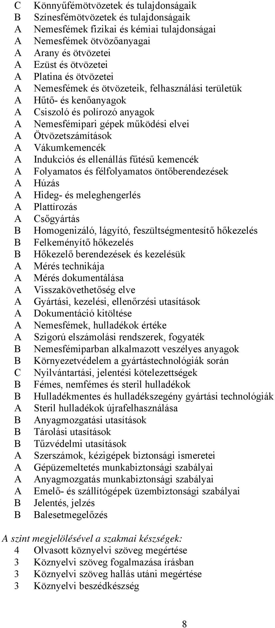 ellenállás fűtésű kemencék Folyamatos és félfolyamatos öntőberendezések Húzás Hideg- és meleghengerlés Plattírozás Csőgyártás Homogenizáló, lágyító, feszültségmentesítő hőkezelés Felkeményítő