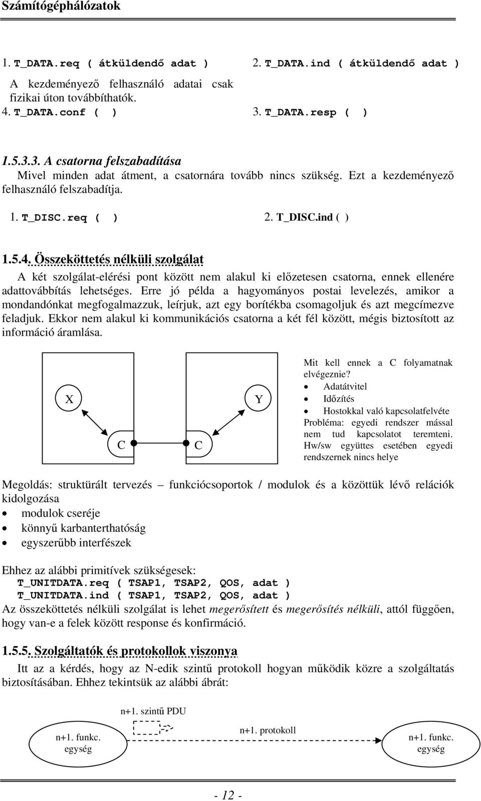 Összeköttetés nélküli szolgálat A két szolgálat-elérési pont között nem alakul ki előzetesen csatorna, ennek ellenére adattovábbítás lehetséges.