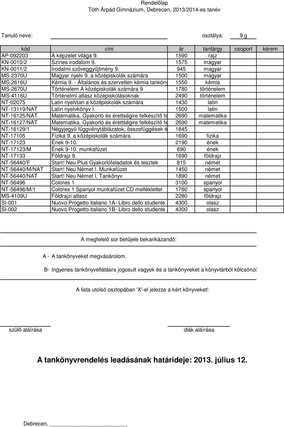 1500 latin NT-16127/NAT Matematika.