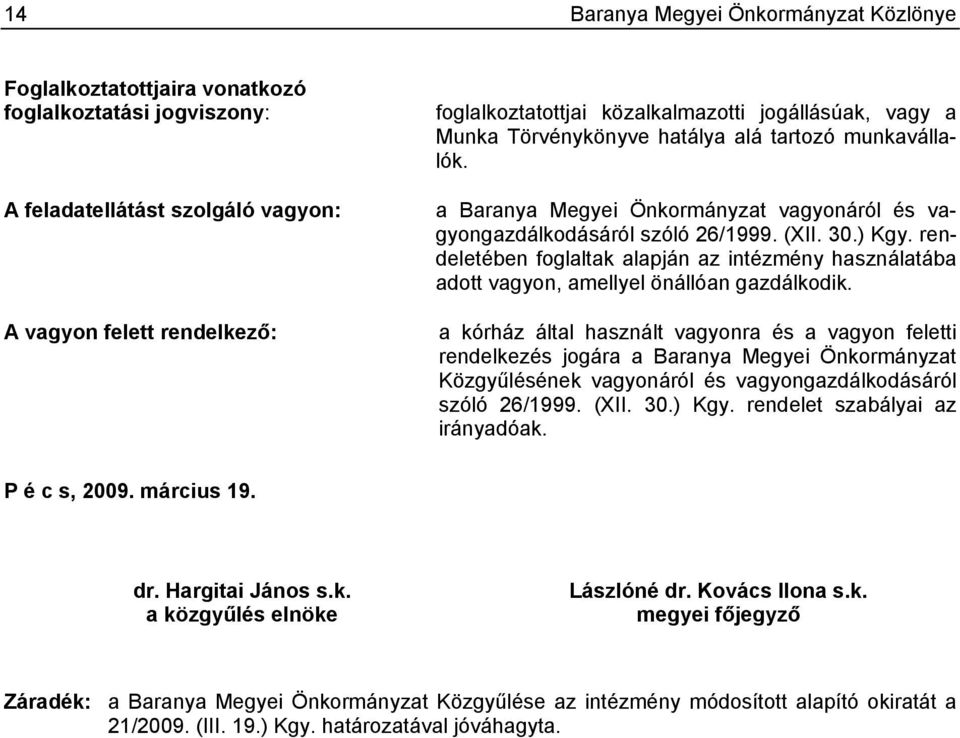 rendeletében foglaltak alapján az intézmény használatába adott vagyon, amellyel önállóan gazdálkodik.