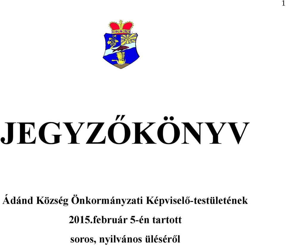 Képviselő-testületének 2015.