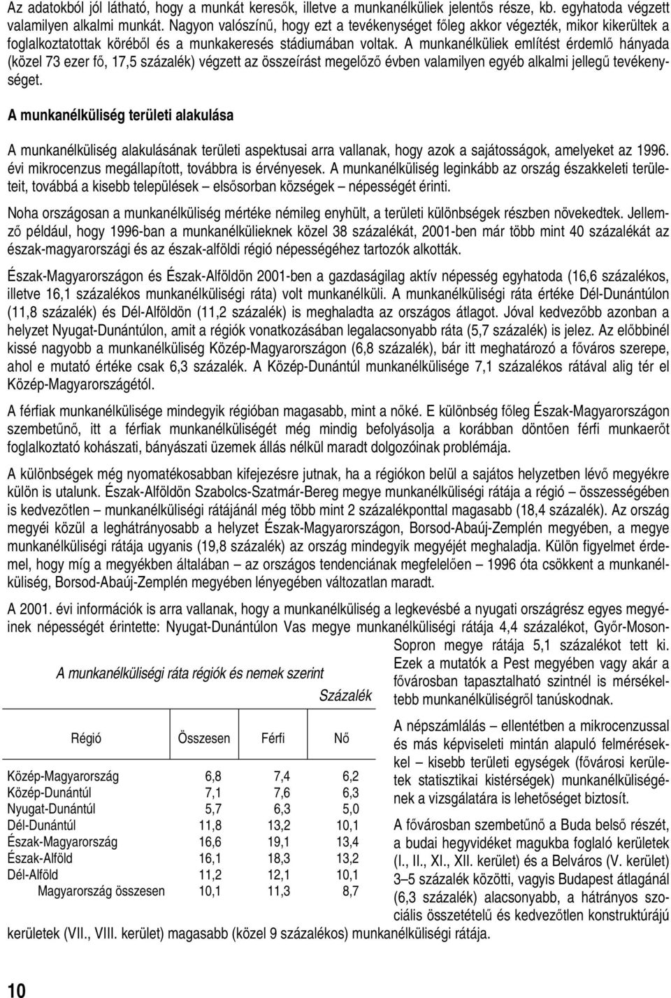 A ek említést érdemlő hányada (közel 73 ezer fő, 17,5 százalék) végzett az összeírást megelőző évben valamilyen egyéb alkalmi jellegű tevékenységet.