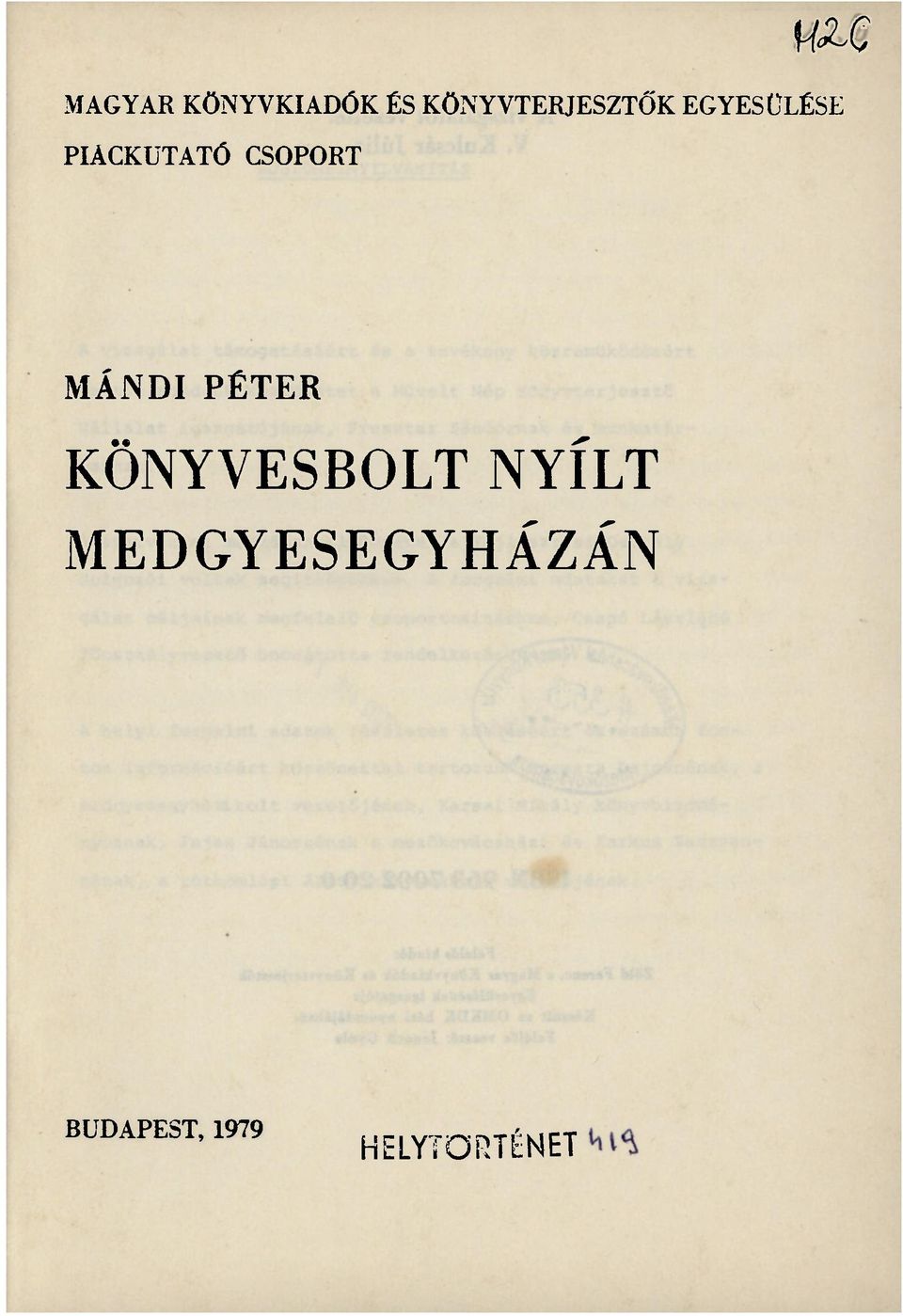 PIACKUTATÓ CSOPORT MÁNDIPÉTER