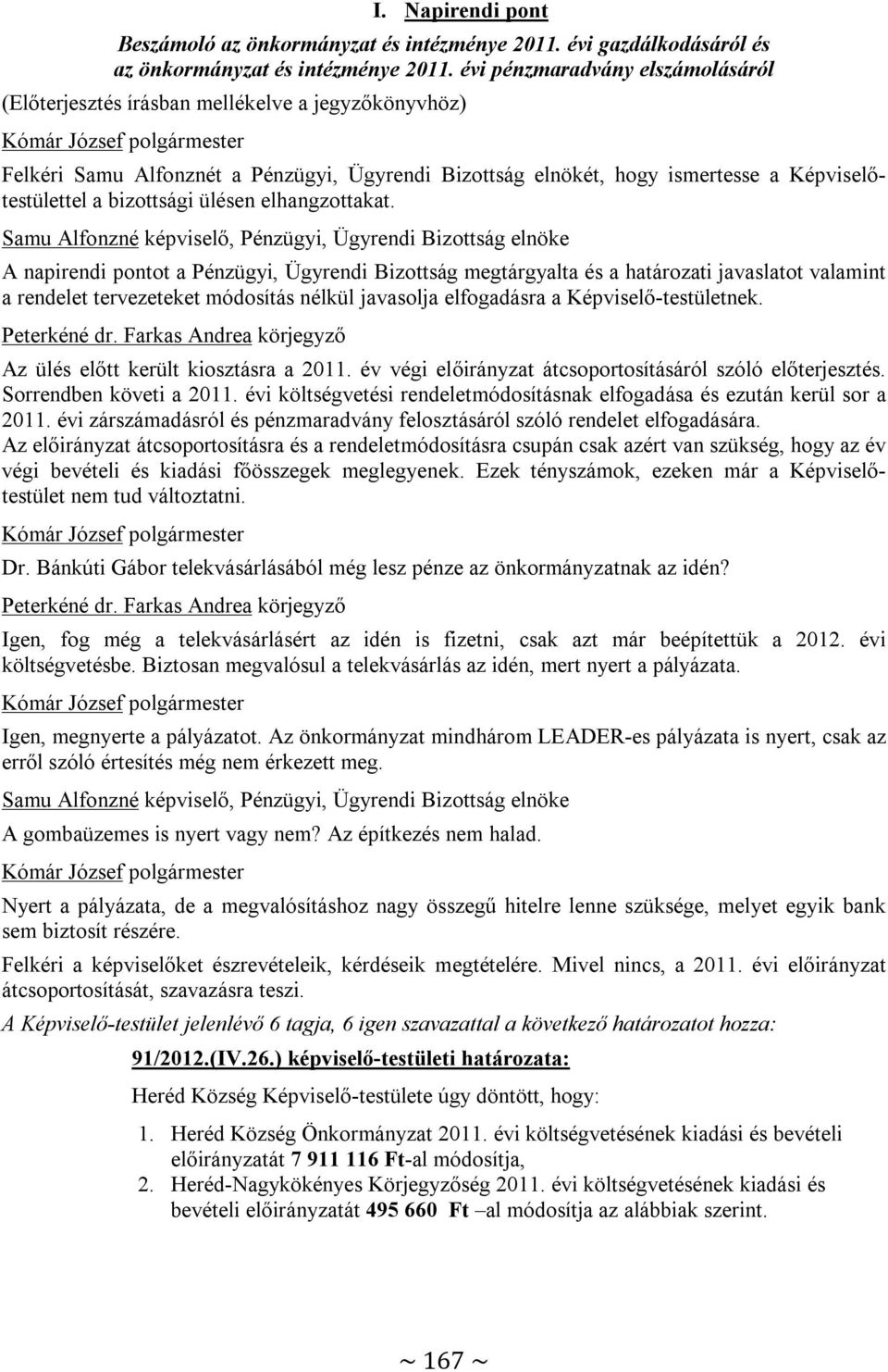 ülésen elhangzottakat.