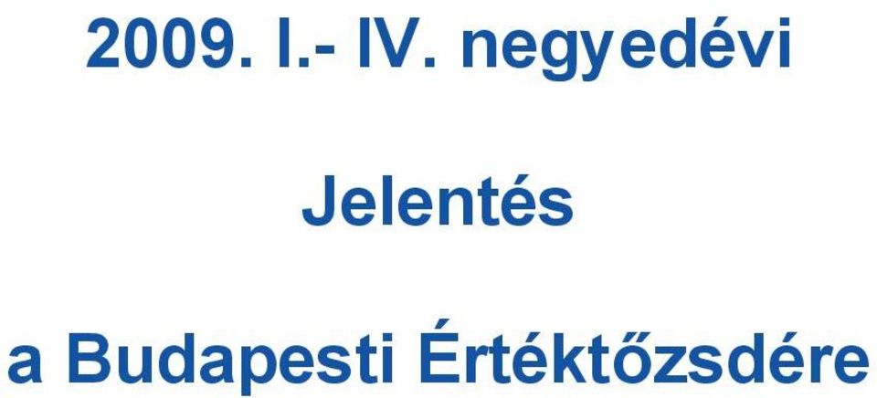 Jelentés a