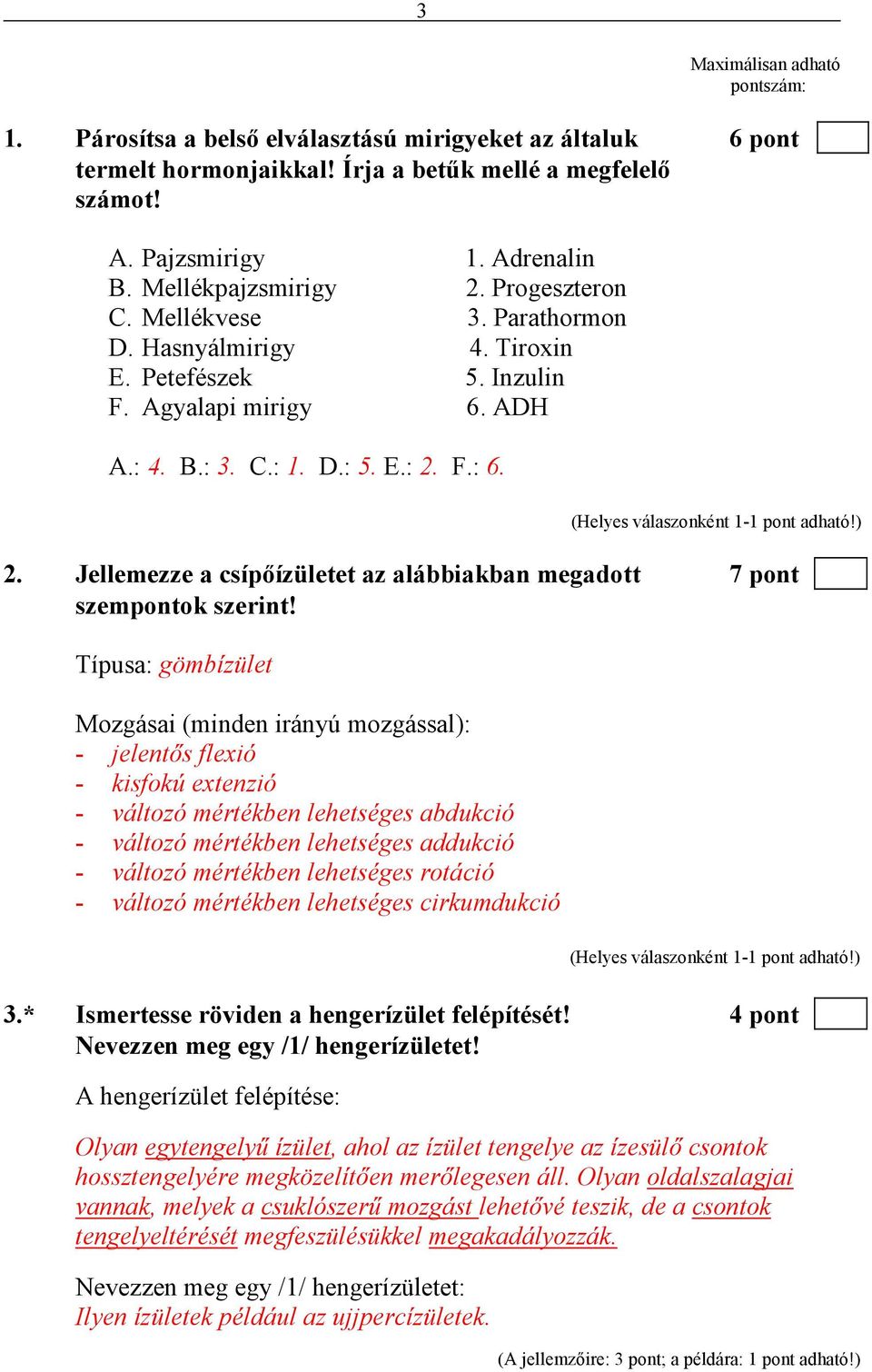 Típusa: gömbízület Mozgásai (minden irányú mozgással): - jelentıs flexió - kisfokú extenzió - változó mértékben lehetséges abdukció - változó mértékben lehetséges addukció - változó mértékben