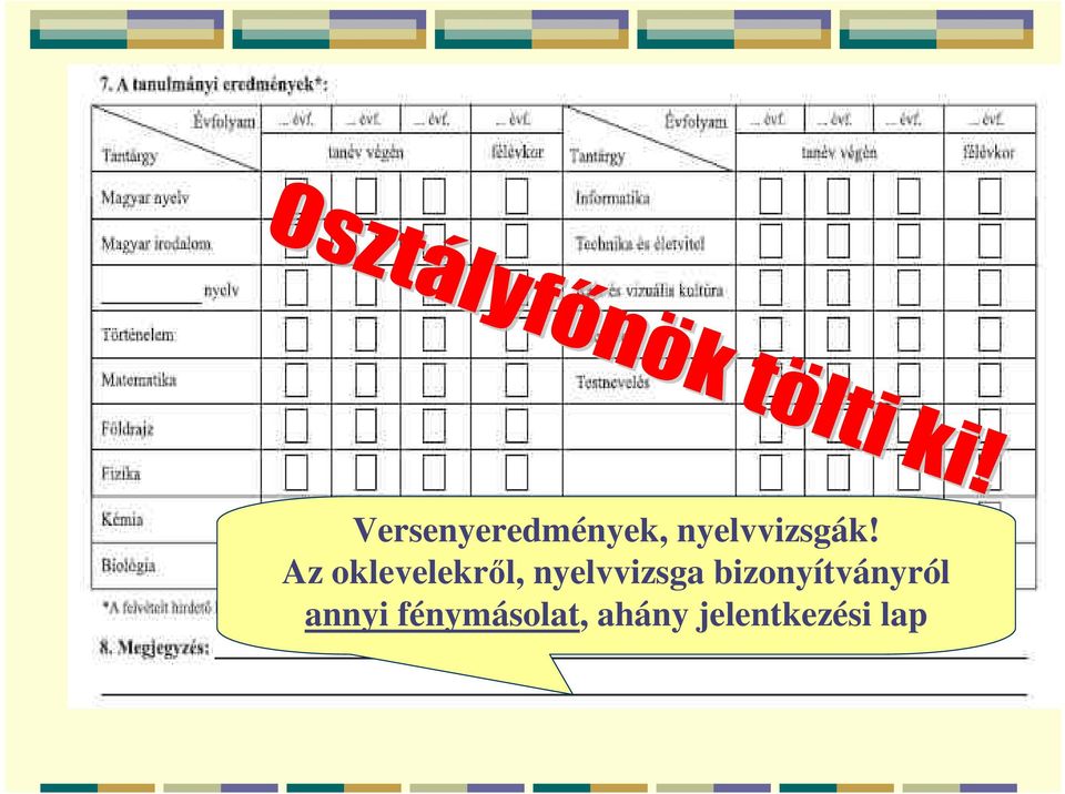 Az oklevelekrıl, nyelvvizsga