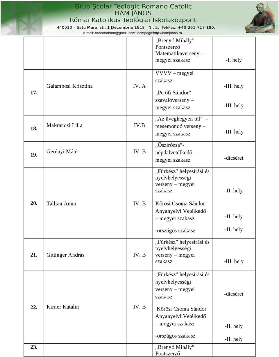 Gerényi Máté Őszirózsa - népdalvetélkedő 20.
