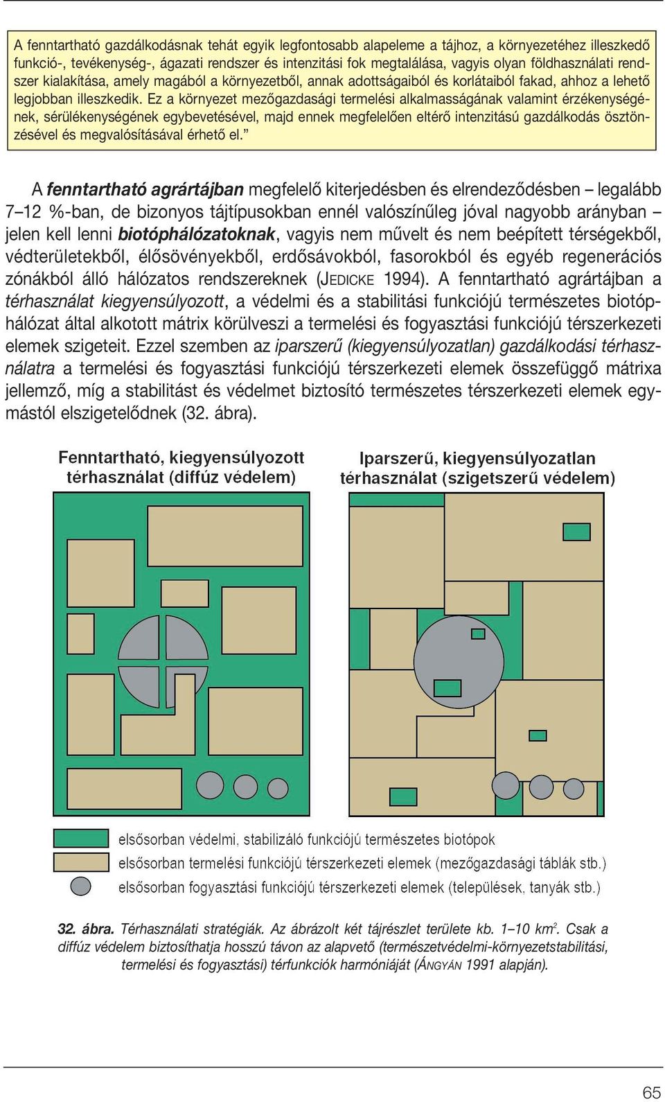 Ez a környezet mezôgazdasági termelési alkalmasságának valamint érzékenységének, sérülékenységének egybevetésével, majd ennek megfelelôen eltérô intenzitású gazdálkodás ösztönzésével és