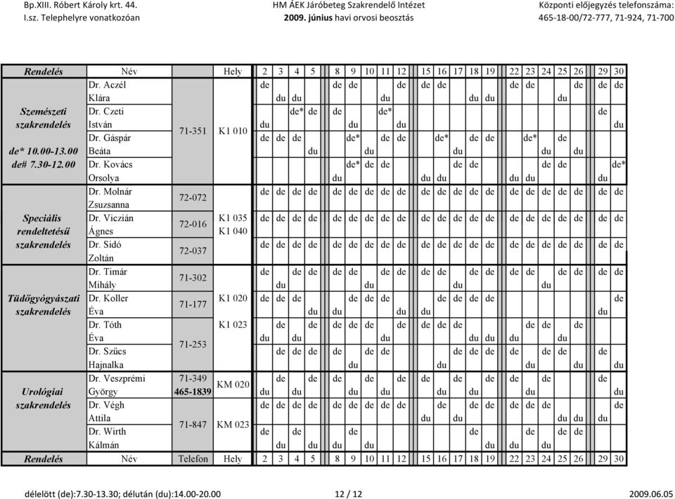Kovács de* de de de de de de de* Orsolya du du du du du du Dr. Molnár de de de de de de de de de de de de de de de de de de de de de 72-072 Zsuzsanna Speciális Dr.