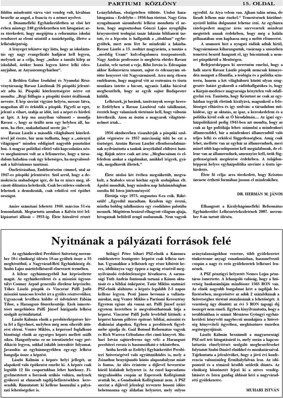 lelkészképzésig.