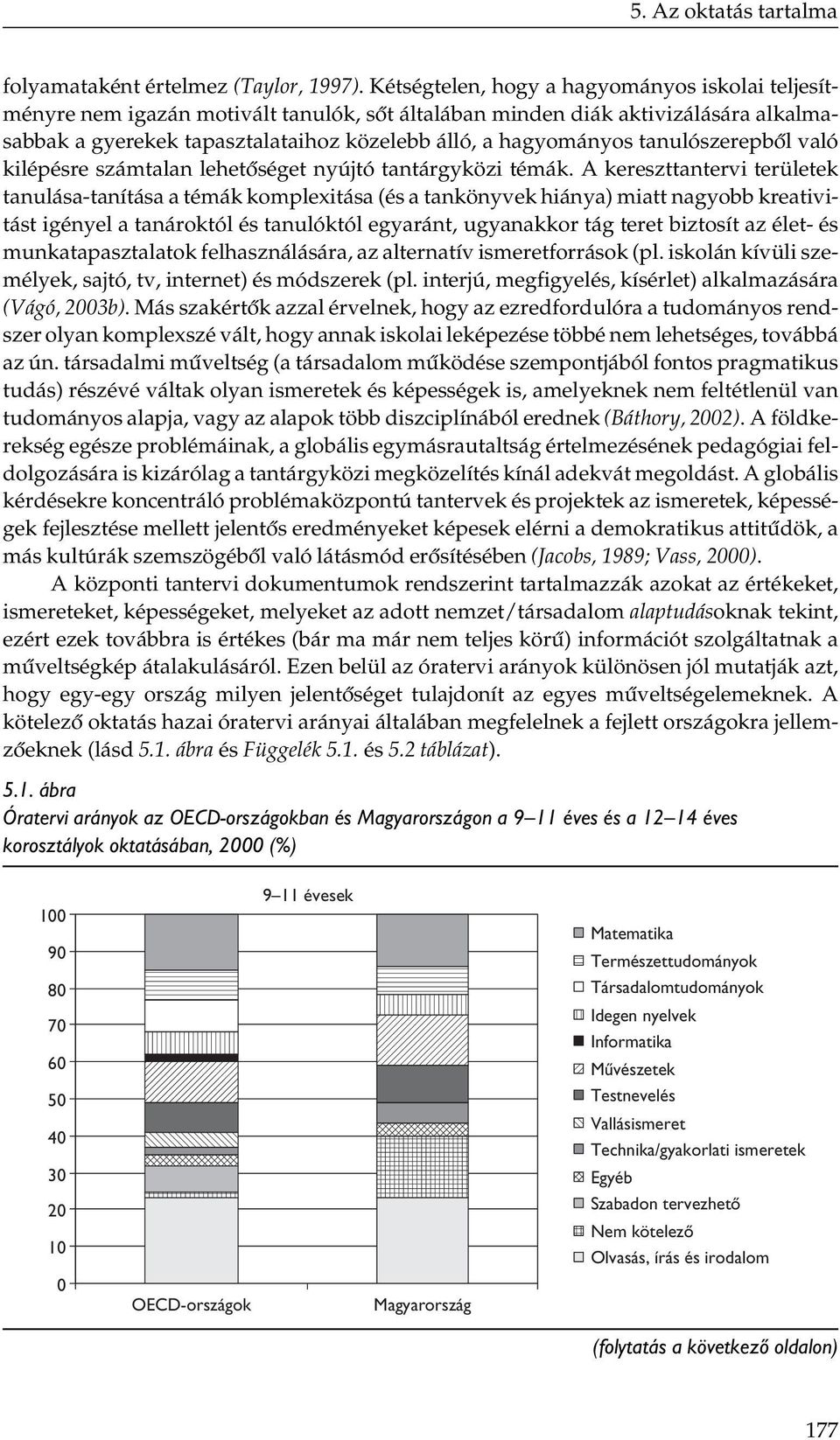 tanulószerepből való kilépésre számtalan lehetőséget nyújtó tantárgyközi témák.