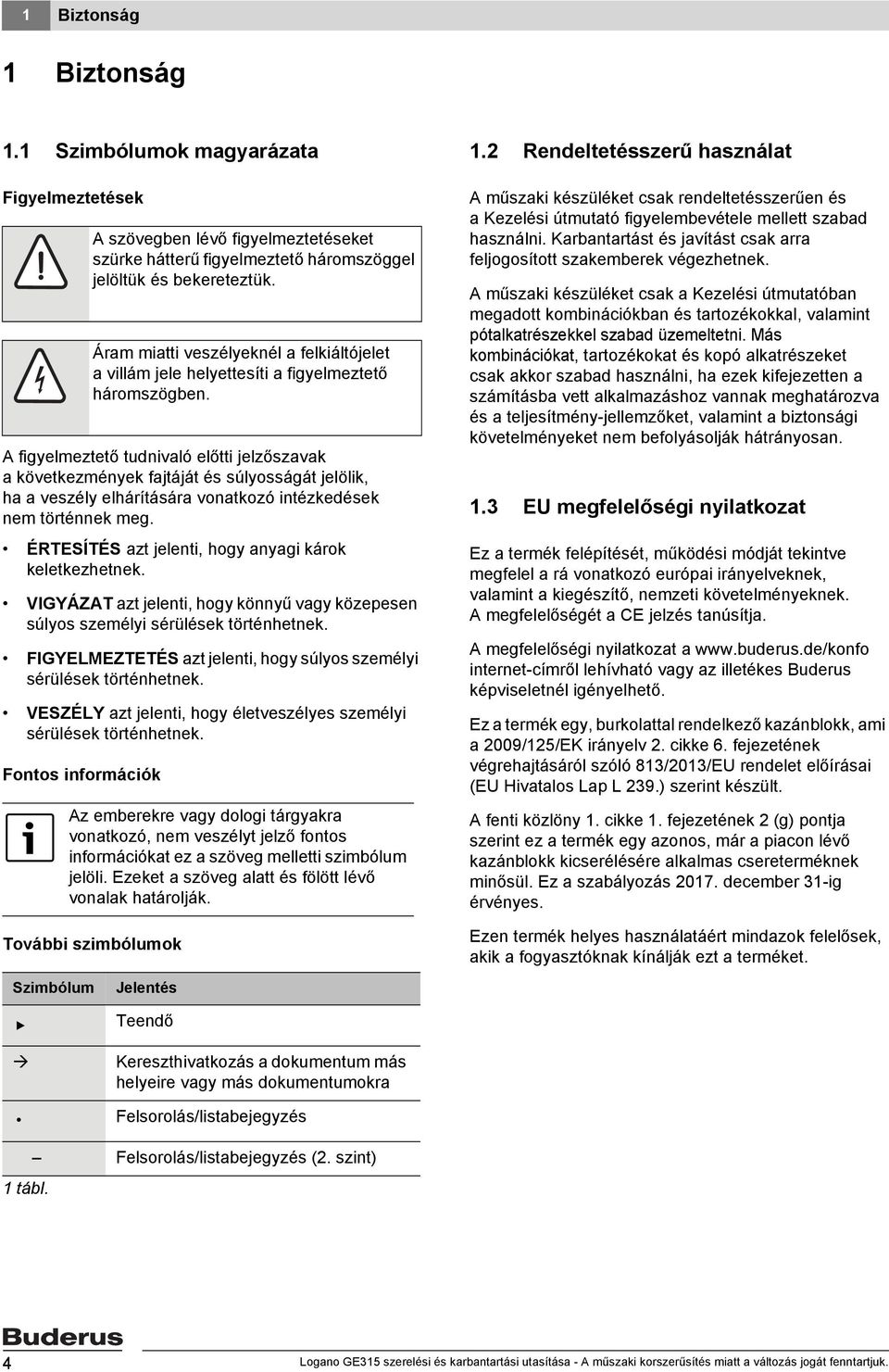 meg. ÉRTESÍTÉS azt jelenti, hogy anyagi károk keletkezhetnek. VIGYÁZAT azt jelenti, hogy könnyű vagy közepesen súlyos személyi sérülések történhetnek.