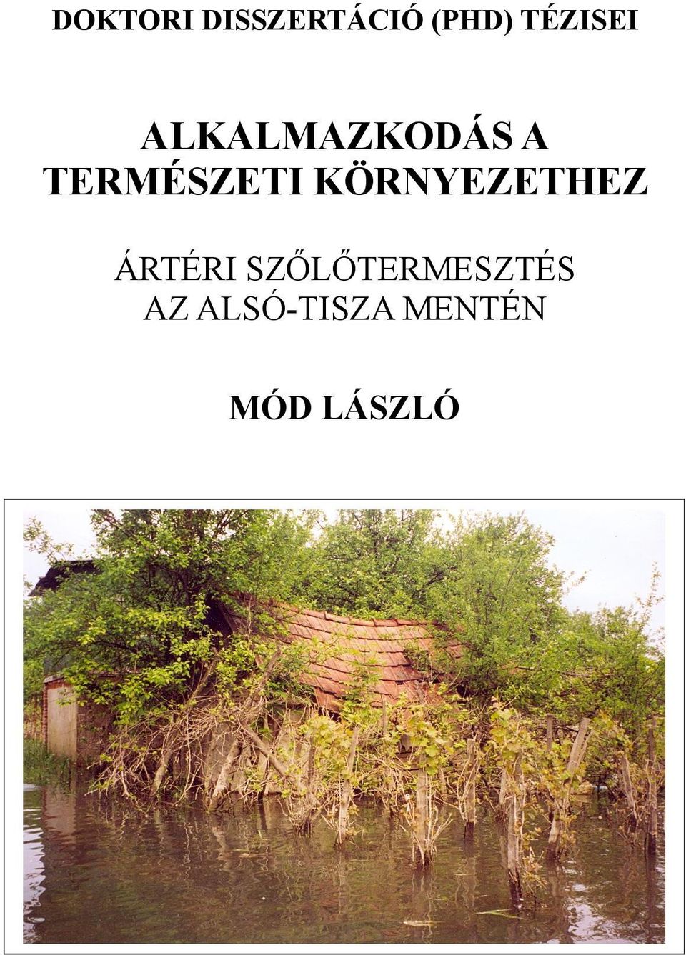 TERMÉSZETI KÖRNYEZETHEZ ÁRTÉRI