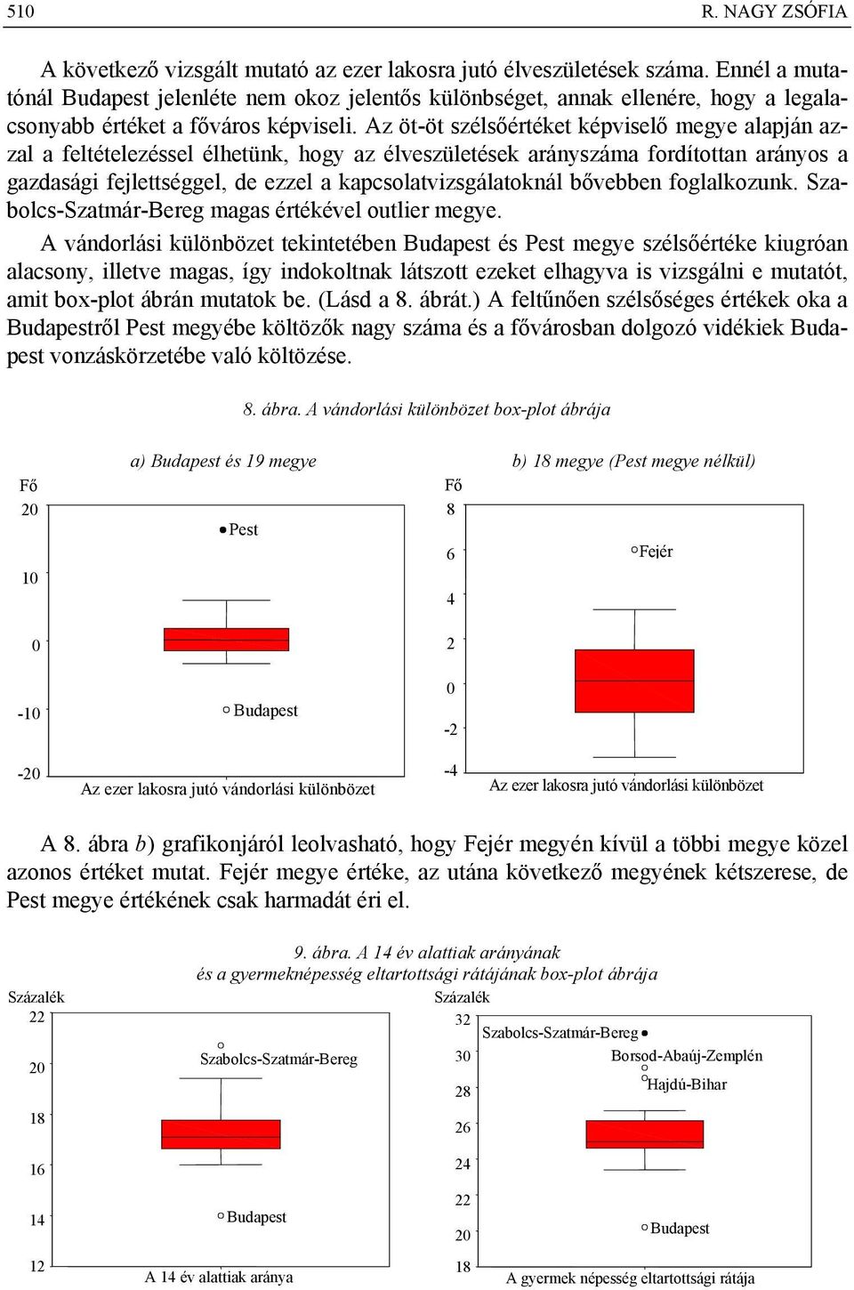 Az öt-öt szélsőértéket képviselő megye alapján azzal a feltételezéssel élhetünk, hogy az élveszületések arányszáma fordítottan arányos a gazdasági fejlettséggel, de ezzel a kapcsolatvizsgálatoknál