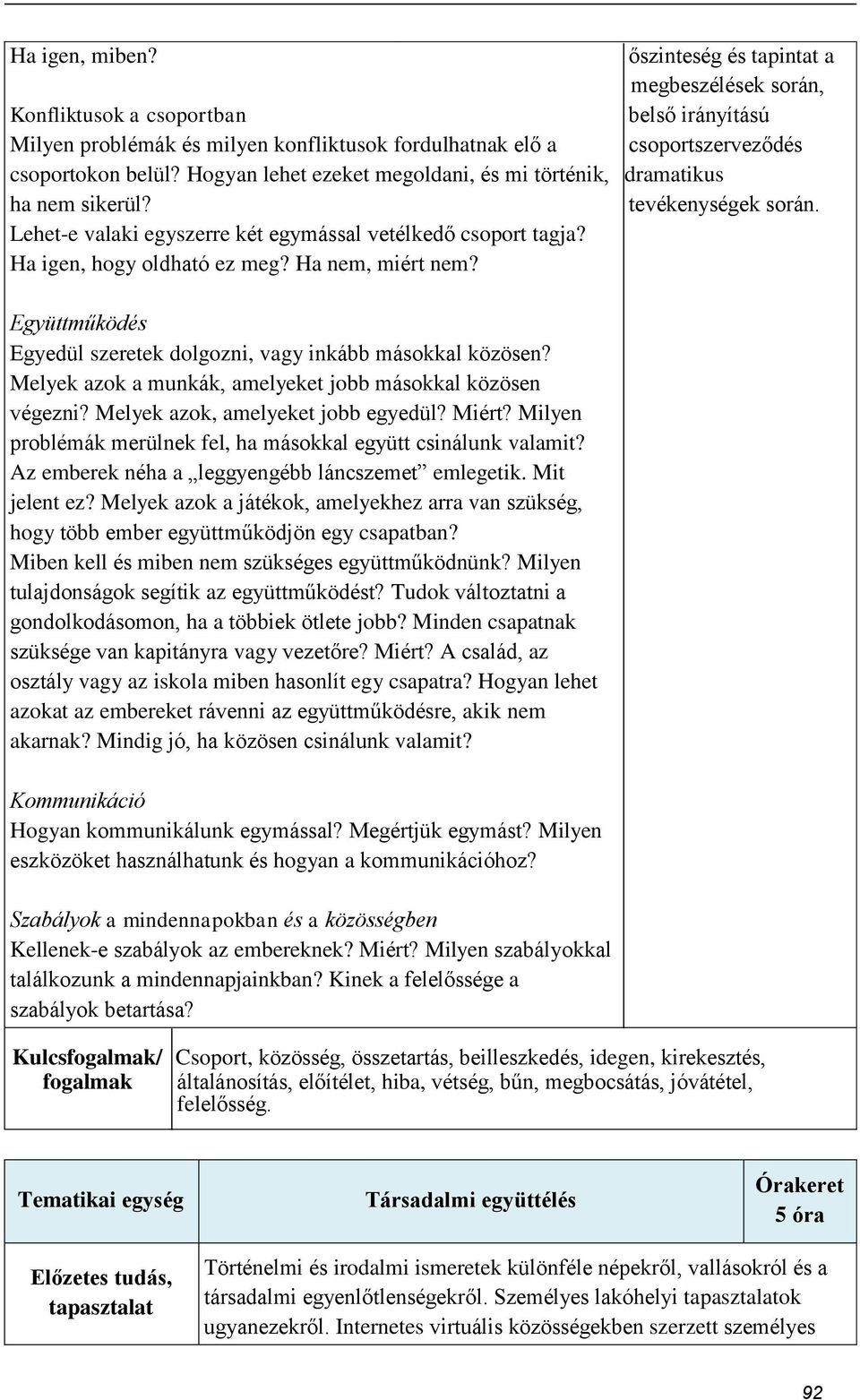 Hogyan lehet ezeket megoldani, és mi történik, dramatikus ha nem sikerül? tevékenységek során. Lehet-e valaki egyszerre két egymással vetélkedő csoport tagja? Ha igen, hogy oldható ez meg?