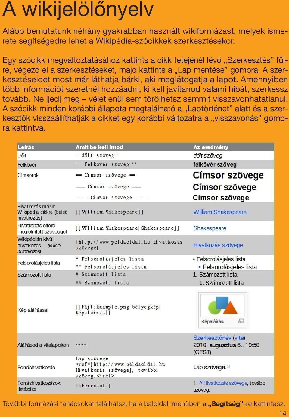 A szerkesztéseidet most már láthatja bárki, aki meglátogatja a lapot. Amennyiben több információt szeretnél hozzáadni, ki kell javítanod valami hibát, szerkessz tovább.