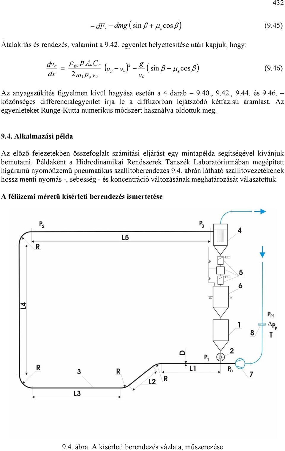 Pélként Hirinmiki Renszerek Tnszék Lbrtóriumábn meéített híármú nymóüzemű neumtikus szállítóberenezés 9.4.