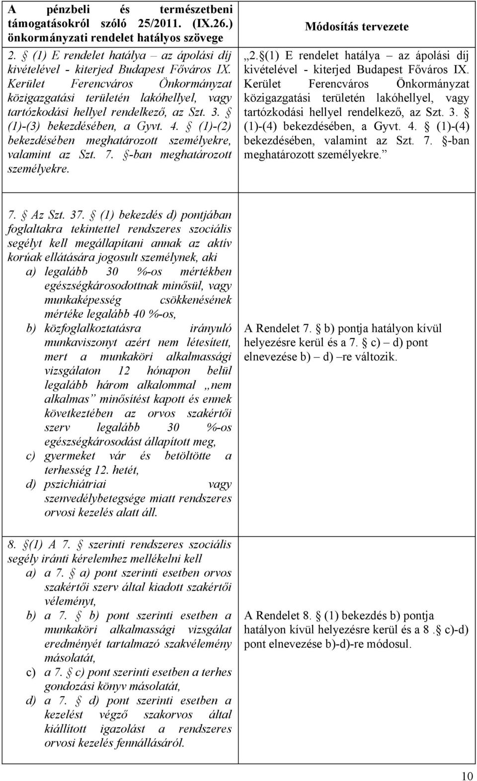 (1)-(2) bekezdésében meghatározott személyekre, valamint az Szt. 7. -ban meghatározott személyekre. Módosítás tervezete 2.