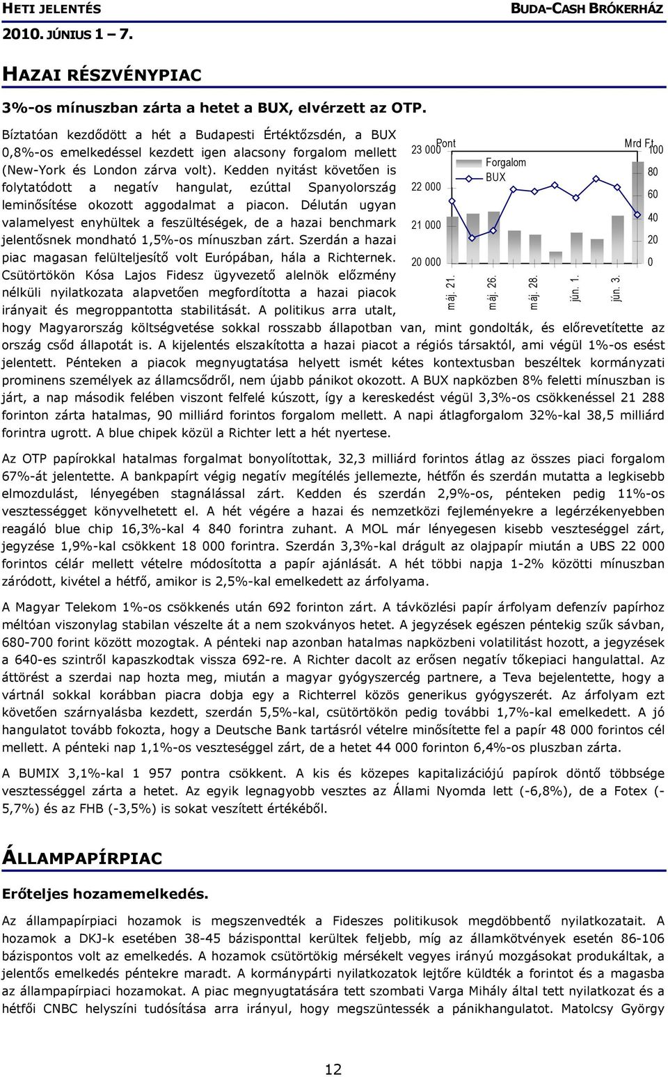 Kedden nyitást követően is folytatódott a negatív hangulat, ezúttal Spanyolország leminősítése okozott aggodalmat a piacon.