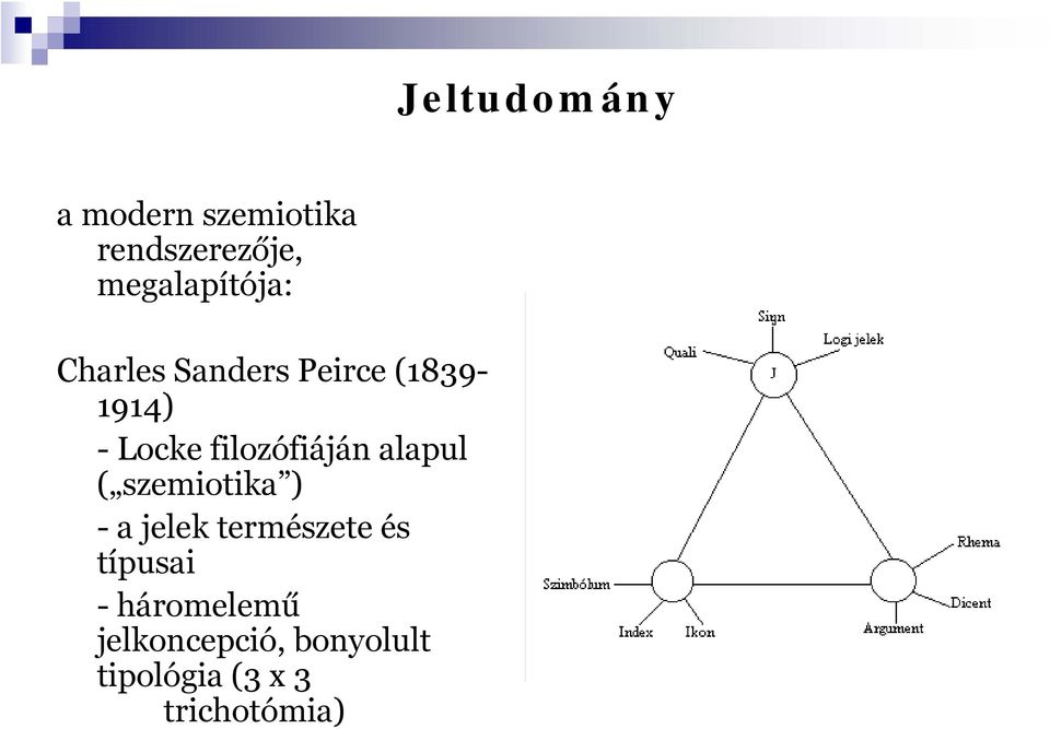 filozófiáján alapul ( szemiotika ) - a jelek természete és