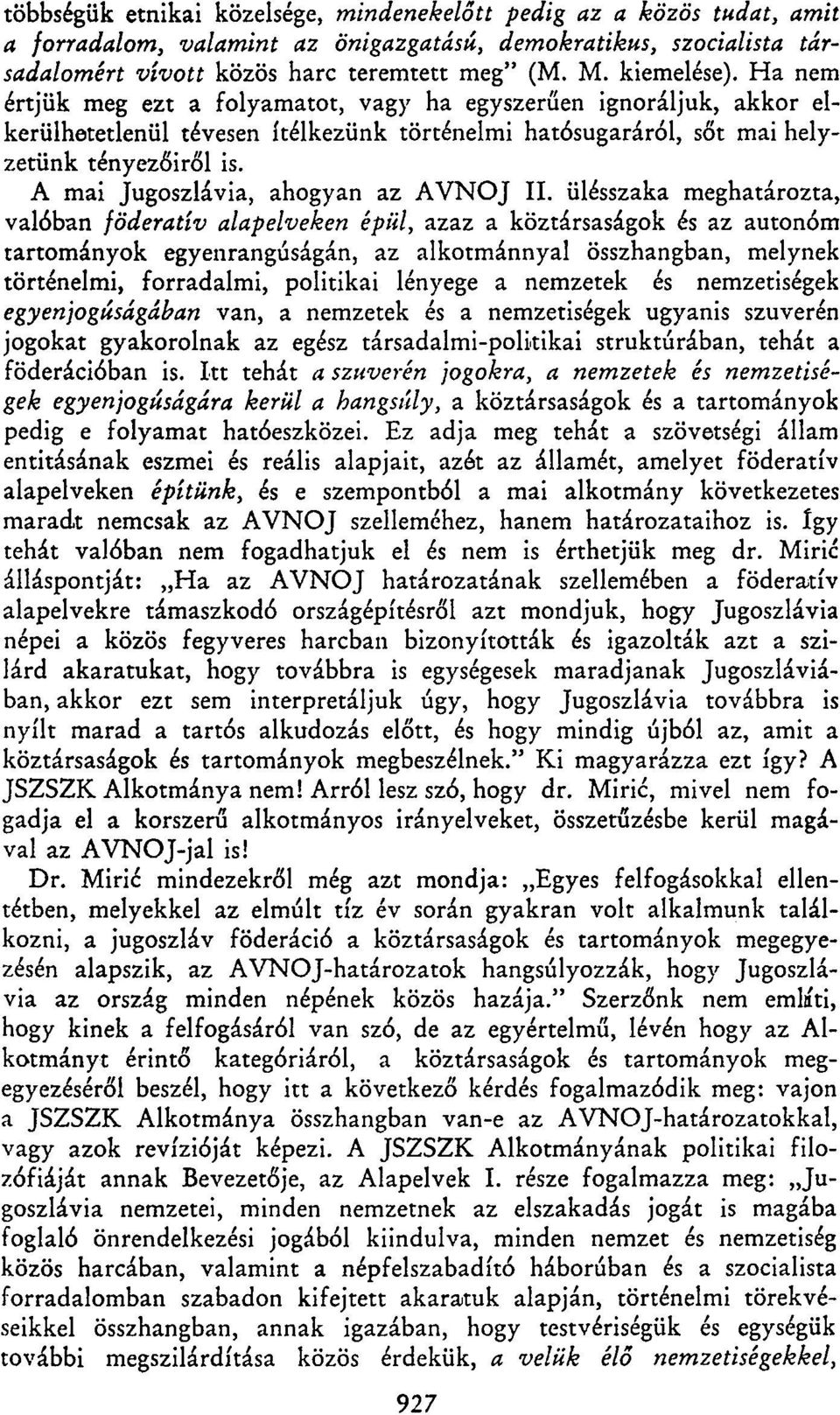 A mai Jugoszlávia, ahogyan az AVNOJ II.