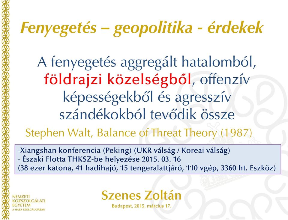 Theory (1987) -Xiangshan konferencia (Peking) (UKR válság / Koreai válság) - Északi Flotta