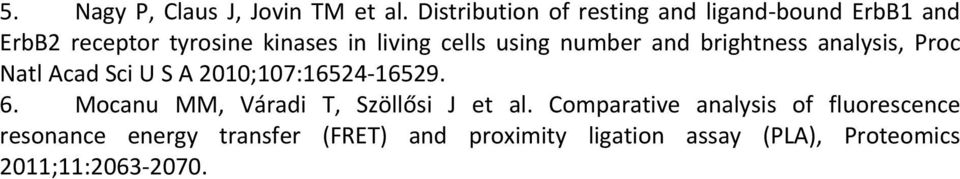 using number and brightness analysis, Proc Natl Acad Sci U S A 2010;107:16524 16529. 6.