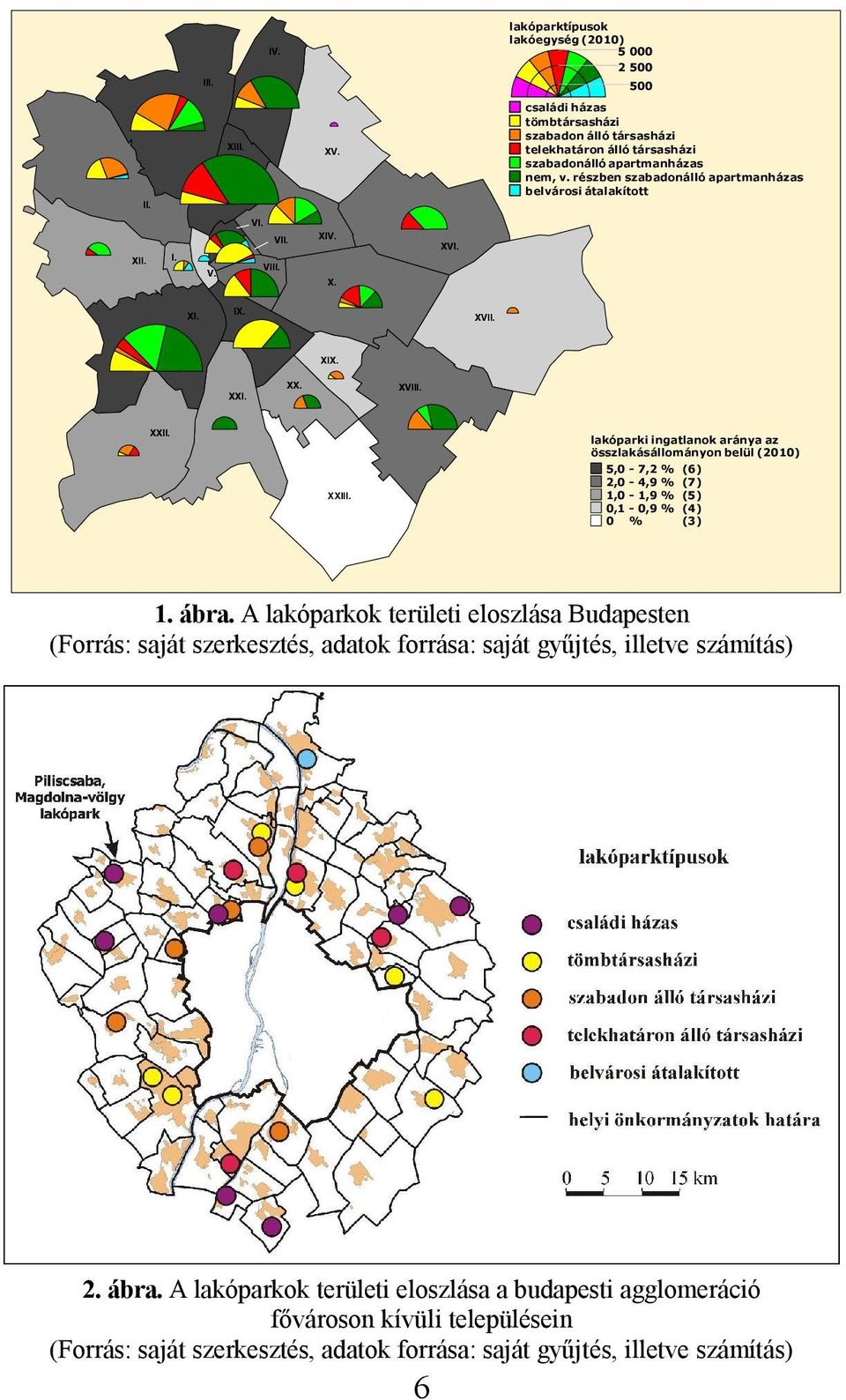 lakóparki ingatlanok aránya az összlakásállományon belül (2010) 5,0-7,2 % (6) 2,0-4,9 % (7) 1,0-1,9 % (5) 0,1-0,9 % (4) 0 % (3) 1. ábra.