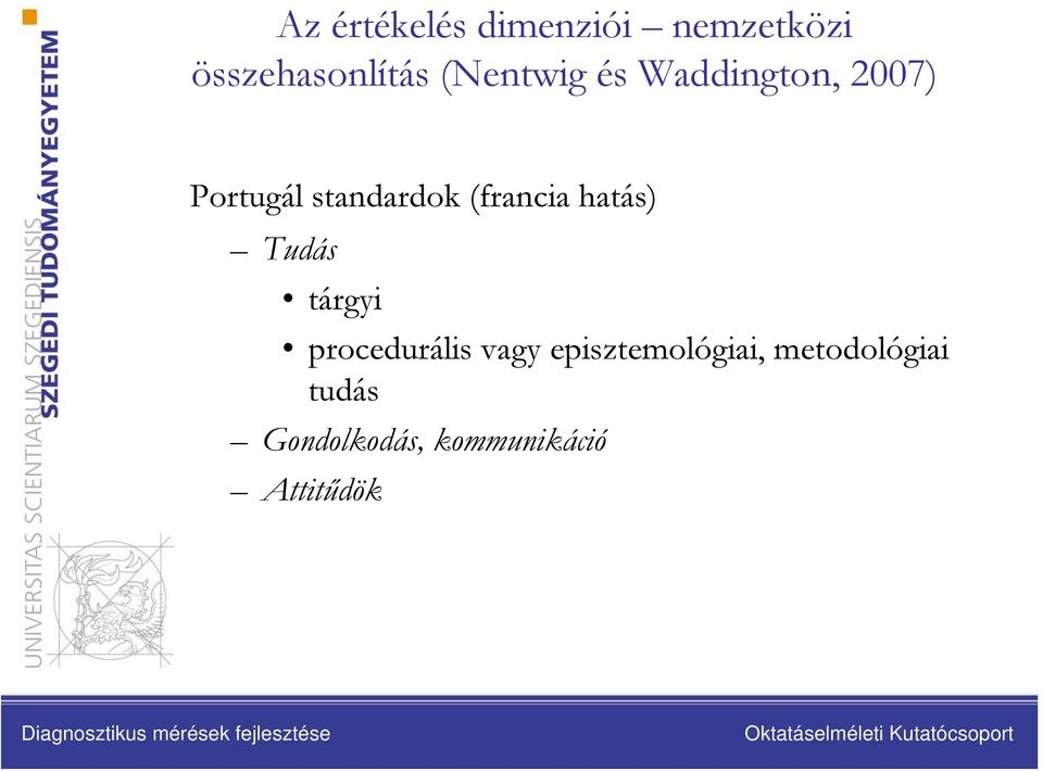 (francia hatás) Tudás tárgyi procedurális vagy