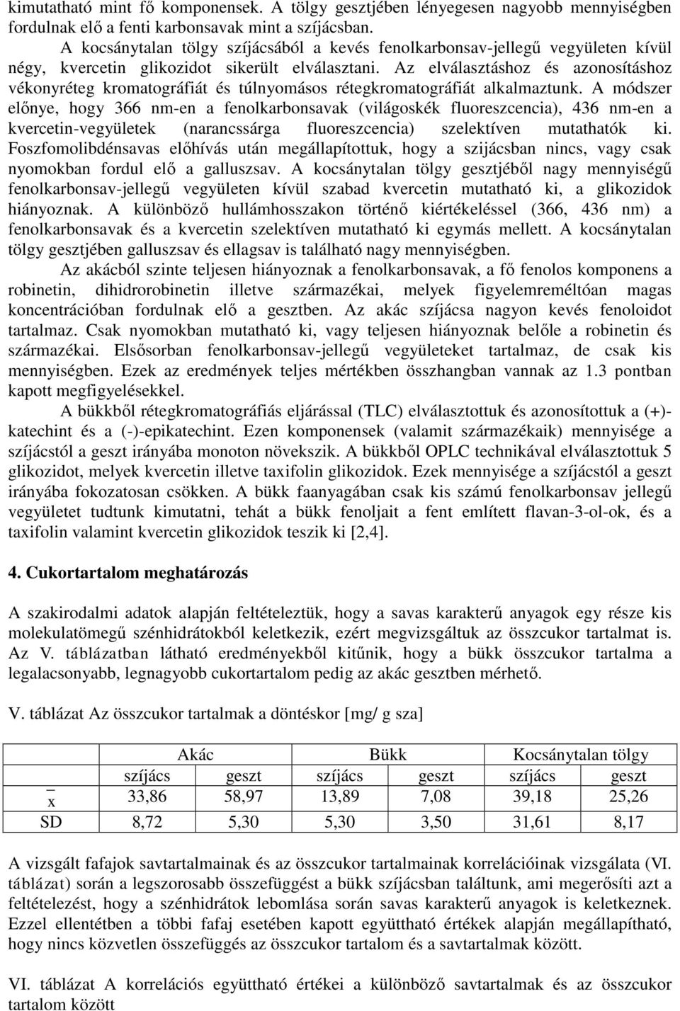 Az elválasztáshoz és azonosításhoz vékonyréteg kromatográfiát és túlnyomásos rétegkromatográfiát alkalmaztunk.