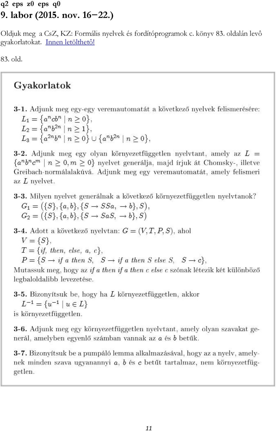 fordítóprogramok c. könyv 83.