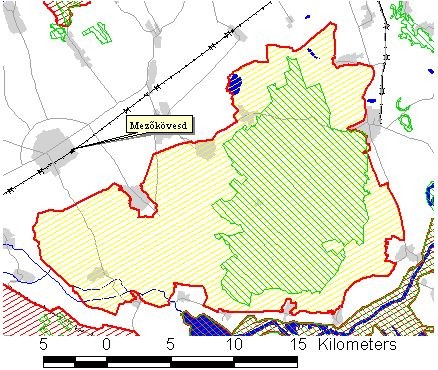 ábrán látszik, hogy a településtől dél-keletre található a Borsodi Mezőség Tájvédelmi Körzet, valamint a Borsodi-sík elnevezésű Natura2000-es terület. 6.