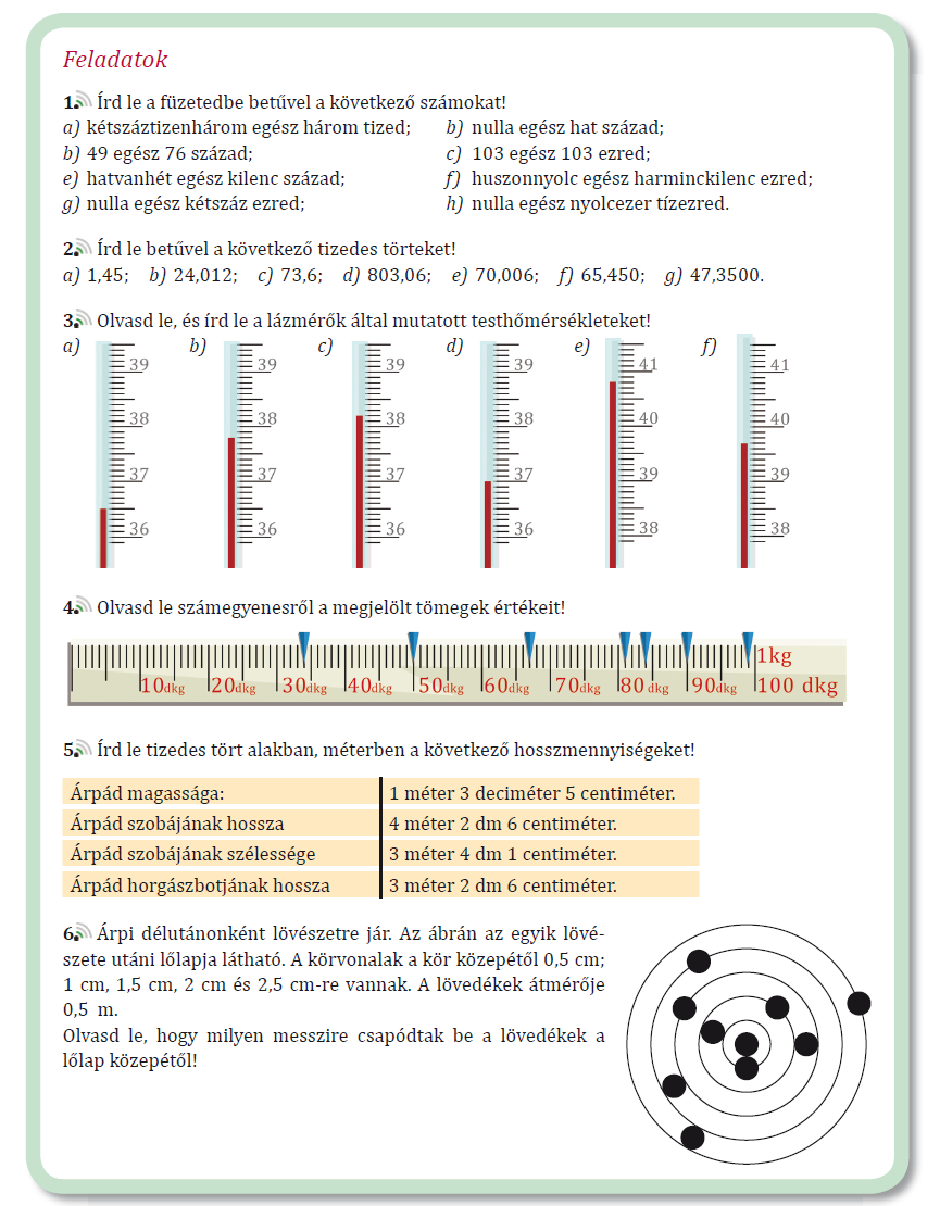 A leckék végén további feladatok találhatók.