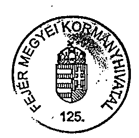 5320 HIVATALOS ÉRTESÍTŐ 2016. évi 58. szám VI. Hirdetmények A Fejér Megyei Kormányhivatal hirdetménye bélyegző érvénytelenítéséről A Fejér Megyei Kormányhivatal közzéteszi, hogy 125.