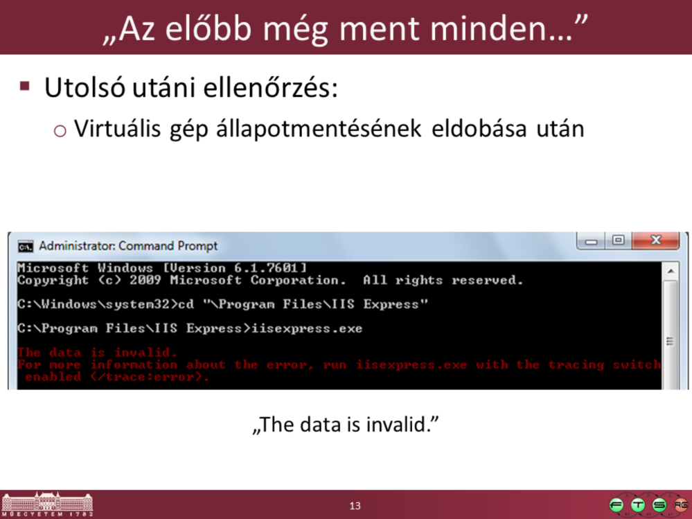 C:\Program Files\IIS Express>iisexpress.exe The data is invalid.