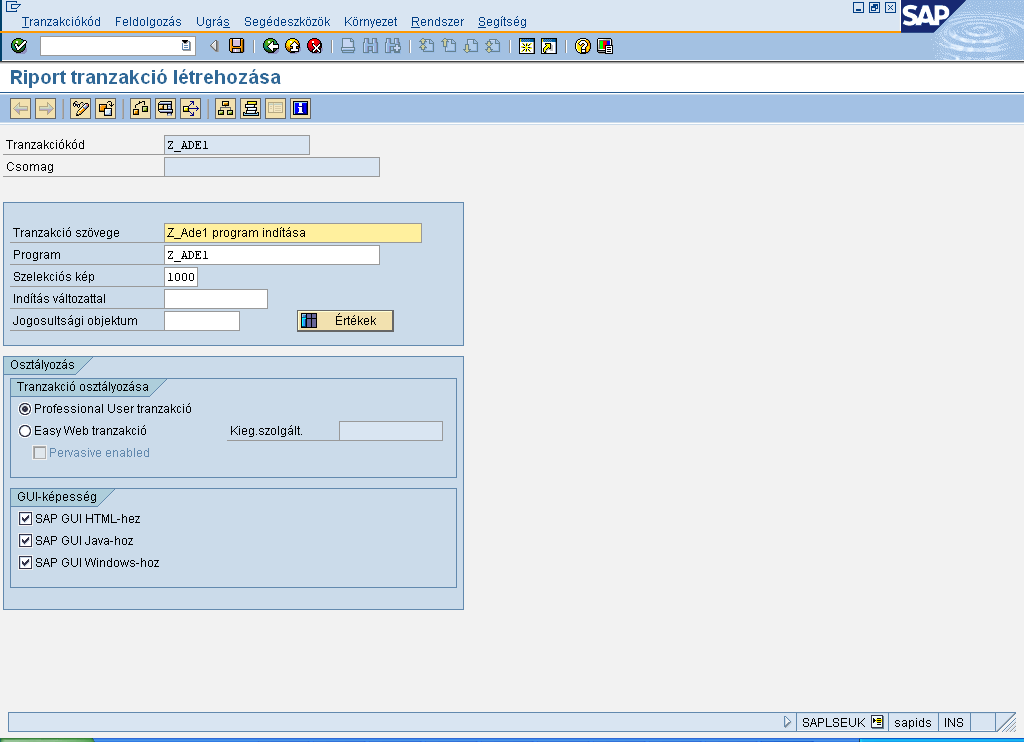 Az ABAP fejlesztői környezet. Az SAP programozása 1. Tarcsi Ádám - PDF Free  Download