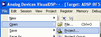 Egyszerű projekt megnyitása Nyisd meg a kicsomagolt könyvtárban a LabFrame.dpj projektet! Projekt megnyitása: File menü Open Project, itt ki kell választani a saját könyvtárban a megfelelő fájlt!