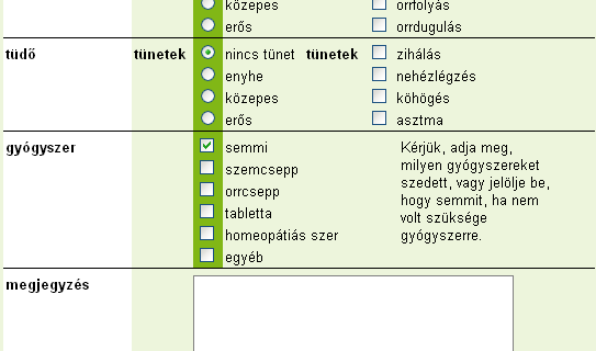 Miért regisztráljunk? 1. Friss információ a lakóhelyünk környezetében mért pollenkoncentrációról 2.