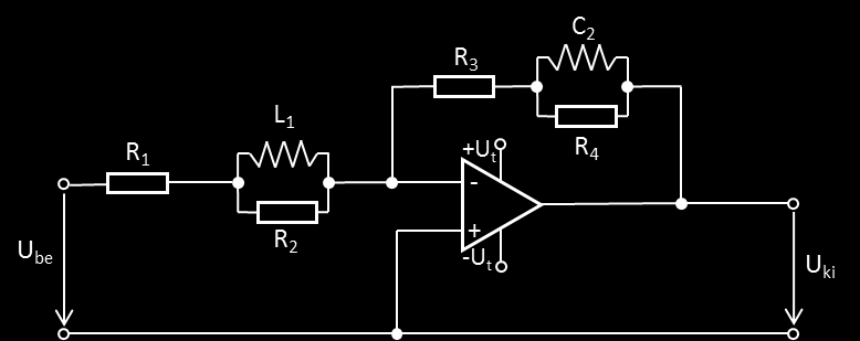 A kapcsolás erősítése: A frekvenciafüggés: A u = U U be + U be R 2 Z L2 ki R = 1 + Z C1 = 1 + R 2 Z L2 U be U be R 1 + Z C1 ω = 2 π f Az adott kapcsolás frekvenciafüggő erősítése (komplex): A u = 1 +