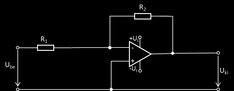 Ennek következtében: A legegyszerűbb megoldás: R1 = 1 kω, R2 = 9 kω = 5 kω + 2 kω + 2 kω. 10 = 1 + R 2 R 1 R 2 R 1 = 9 Természetesen lehetséges más kombináció is, amely a fenti egyenletet kielégíti.